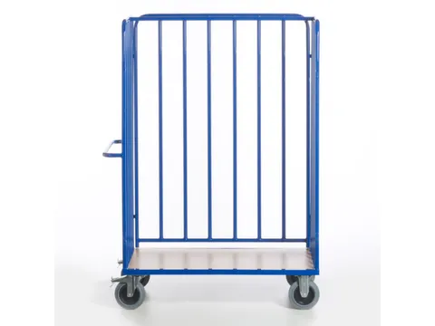 pakketwagen,draagverm. 600kg,laadvl. LxB 1200x770mm,houtetage,RAL5010