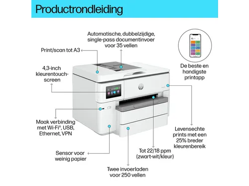 Multifunctional inktjetprinter HP Officejet 9730E