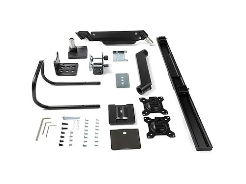 Heavy duty monitor arm voor 2 schermen verstelbare dual monitor beugel