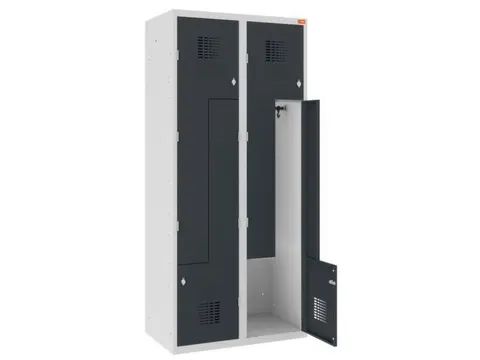 Z-garderobekast,HxBxD 1800x800x500mm,draaigrendel,romp RAL7035