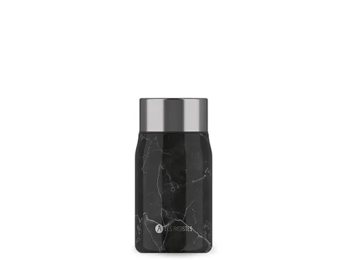 Lunchbox Les Artistes Paris 700ml geïsoleerd met lepel Black Marble