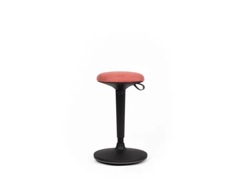 Zit-/Stahulp,Kantelbaar,Ronde Zitting,Zitting Stof Rood