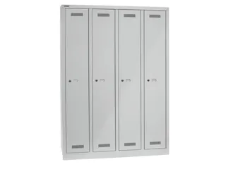 garderobekast,HxBxD 1700x1183x500mm,4vak,vak B 248mm,cil.-slot, - 4