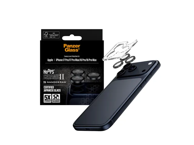 PanzerGlass Hoops Ceramic II Camera Lens Protector iPhone 17 Pro