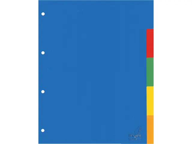 Tabbladen Kangaro A4 4-Gaats A405 5-Delig Assorti Pp
