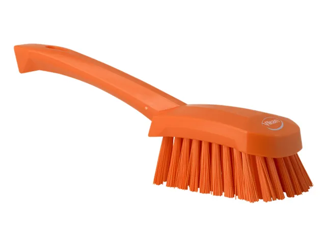 Afwasborstel Korte Steel Oranje Hard