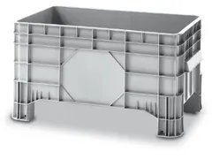 Maxi-Container 220 liter 550x640x1020mm Pe Gesloten Grijs