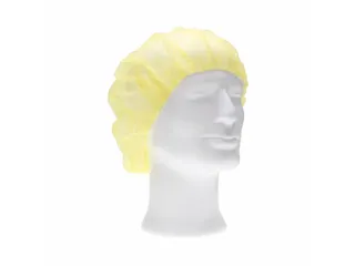 PP non woven haarnet geel 50cm bouffant cap maat M 10x100 Stuks - 3