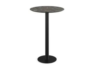 statafel,HxØ 730x700mm,rond,schotelvoet van staal - 1