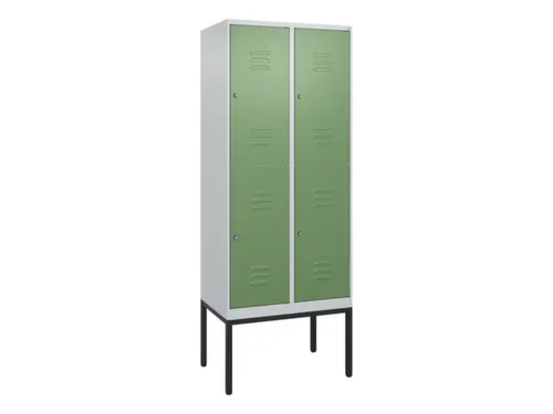 dubbeldekse locker,HxBxD 2120x800x500mm,2x2vak.,vak B 400mm