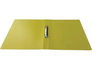 ringmap, voor ft A4, uit PP, 2 ringen van 25mm, geel - 4