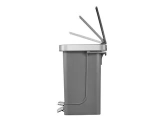 Hana Duo Recycling pedaalemmer 10+10 Liter Wit Grijs - 6