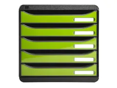 Big-box Plus Classic Ladenblok 5 Laden A4+ Zwart Groen