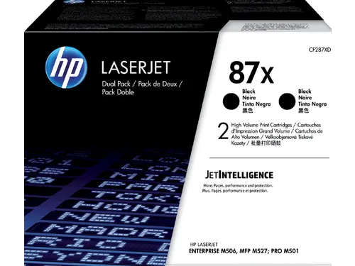 HP 87X CF287XD Toner Duopack Zwart 18K Origineel