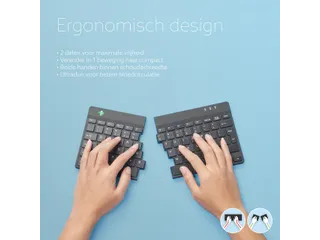 Split Break V2 ergonomisch toetsenbord Qwerty US Zwart bedraad - 7