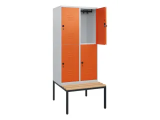 Dubbeldekse dekenkist,HxBxD 1950x800x815mm,2x2vak.,vak B 400mm - 2