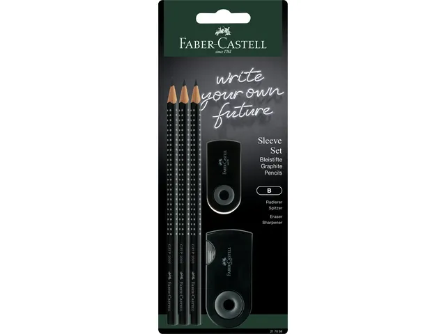 Schrijfset Faber-Castell grip 2001 zwart