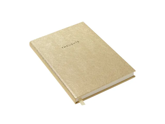 Carnet de notes Èccolo Gold Saffiano ligne env.15x20cm 80g 256 pages