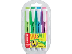 Markeerstift Stabilo Swing Cool Assorti 4 Stuks