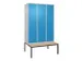 locker voor scheiding van kleding,HxBxD 2120x1200x815mm,3vak