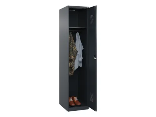 locker,HxBxD 1850x400x500mm,1vak,vak B 400mm,cil.-slot,staand op vloer
