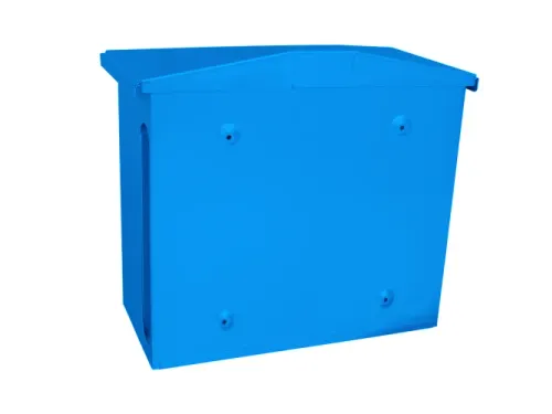 Wandbrievenbus Zamoran Blauw Staal