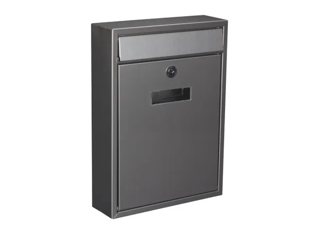 Brievenbus Ibiza Inox Grijs met naamplaatje incl. 2 sleutels 36x26x8cm