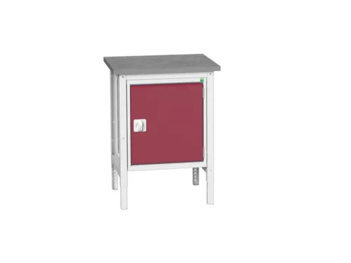 werkbank,HxBxD 780-930x700x600mm,linoleumblad,4voeten