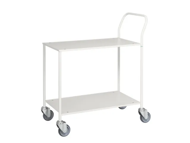 Tafelwagen,Draagverm. 150Kg,2Etage(S),Etage(S) Melaminecoating,Wit,Wit