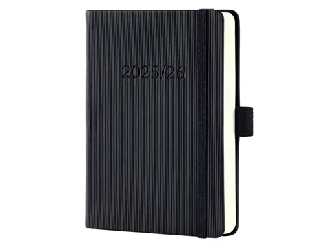 Weekagenda Conceptum 25/26 18maands (NL/FR/EN/DU) zwart Hardcover