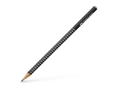 Potlood Faber-Castell Grip sparkle zwart