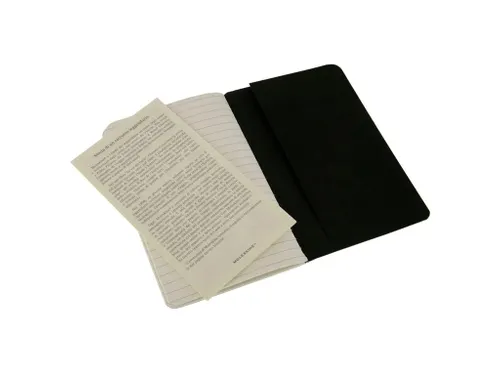 Schrift Moleskine Lijn Large Zwart 130x210mm