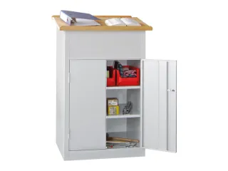 Massieve Lessenaarkast 1100/1200x700x600mm Ral 7035 Front Ral 7035 - 2