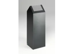 Afvalverzamelaar Zelfblussend 89 Liter 1045X320X320Mm Klemring Zilver