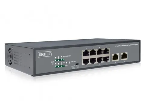 Fast Ethernet PoE Switch 8-Port PoE + 2-