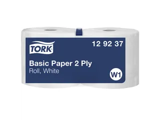 Tork Poetspapier Basic 129237 W1 2-laags Wit - 1