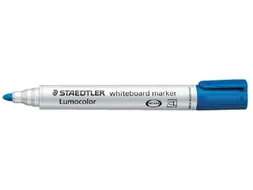 Viltstift Staedtler 351 whiteboard rond blauw 1-2mm