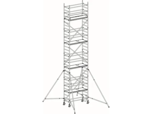 rolsteiger,reik H 9,25m,steiger H 8,49m,4platform(s),m. luik