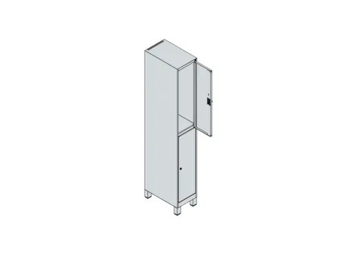 dubbeldekse locker,HxBxD 1950x300x500mm,1x2vak.,vak B 300mm