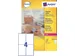 Verzendetiket Avery QuickPeel L7169-100 99.1x139mm Wit 400 Stuks