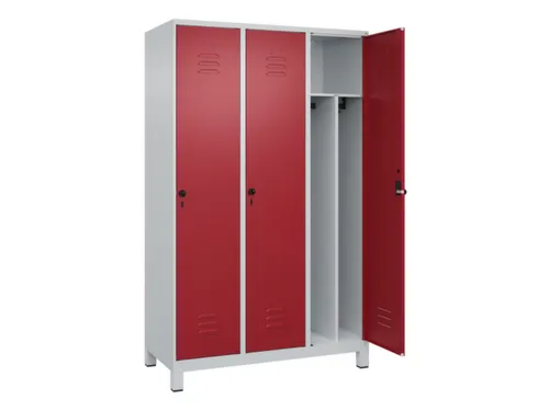 locker voor scheiding van kleding,HxBxD 1950x1200x500mm,3vak