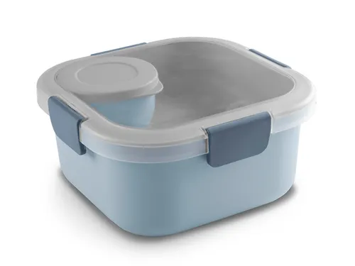 #*Lunch kit Blauw Sigma home food17,7 x 17,7 x 8,7 cm