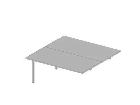 Aanbouwtafel I.h.v. Benchtafel 4-Voet 680-760X1600X1600Mm Grijs