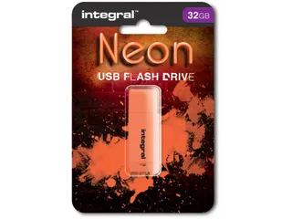 Neon USB 2.0 stick, 32 GB, oranje - 1