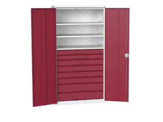 universele kast,HxBxD 2000x1050x550mm,3xStalen bodem,8lade(n) - 1
