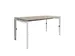 Bureau Linesto N4 hoogte instelbaar 140x80cm Robson eiken, poot Wit