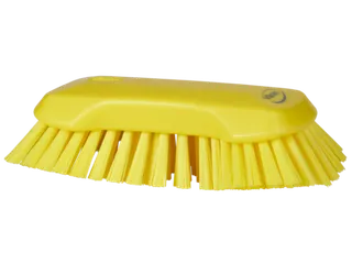 Vikan Hygiene extra grote handborstel extra harde vezels 230mm Geel - 2