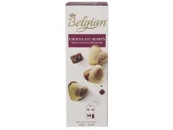 Chocolade The Belgian hartjes brownie gezout 65 gram