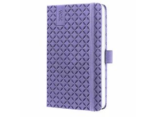 Weekagenda Flair A6 2026 (NL/FR/EN/DU) Dark Purple Hardcover - 1
