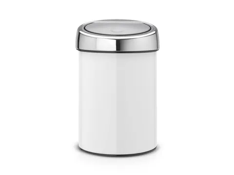 Wandafvalemmertje Touch Bin 3 Liter Wit